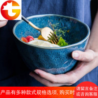 欧式复古创意陶瓷大号米饭碗汤碗瓷碗家用面碗沙拉碗水果