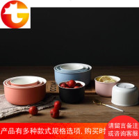 创意时尚简约风家居陶瓷器餐具小吃饭碗个性汤面碗火锅调料碗