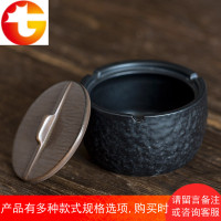 烟灰缸创意复古个性客厅大办公室KTV潮流陶瓷多功能防风带盖家用