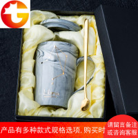 创意北欧ins陶瓷杯子个性潮流家用水杯星座男马克杯带盖勺咖啡杯