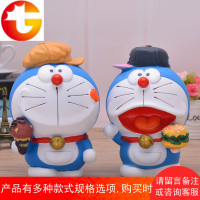 创意卡通搪胶叮当猫存钱罐儿童防摔机器猫储蓄罐男孩礼物