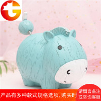 创意卡通生肖硬币存钱储蓄罐小白兔子猪牛羊狗马老虎摆件儿童礼物