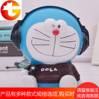 创意可爱叮当猫存钱罐大号机器猫储蓄创意儿童纸币储钱罐