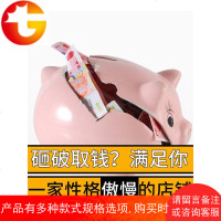存钱罐女孩儿童不可取纸硬币两用网红创意抖音陶瓷猪大容量储蓄罐