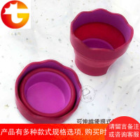 【熊猫水彩】折叠水杯伸缩洗笔筒涮笔杯水彩课胖哒自用推荐