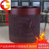 天然竹制笔筒文房四宝 原木毛笔架毛笔笔筒竹子 环保办公文具