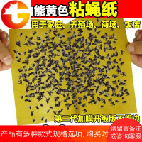50张粘蝇纸苍蝇贴板捕灭苍蝇神器笼强力粘小飞虫蚊子贴家用