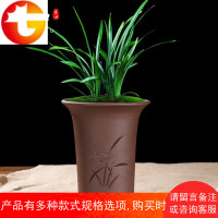 宜兴紫砂兰花盆建兰四季兰清雅紫砂盆兰花花盆兰花专用盆 销