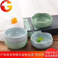 多肉花盆陶瓷迷你花盆创意哥窑无孔水培铜钱草绿植物水仙花盆