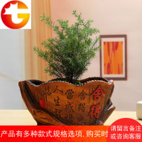 欧式复古大号发财树榕树椰树盆栽花盆灵芝创意室内绿植陶瓷花盆