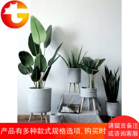 水泥花盆落地室内水培大号欧式创意简约客厅阳台北欧风装饰