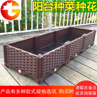 蔬菜种植箱 特大阳台种菜盆长方形家庭屋顶菜园塑料种菜花盆花槽