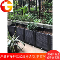 阳台蔬菜种植箱 种菜花盆露台 楼顶特大长方形立体组合花盆种树箱