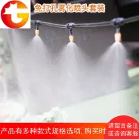 微喷免打孔雾化喷头降温喷雾头半自动浇花器农业大棚喷淋