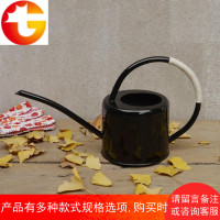 园艺家用长嘴浇花壶阳台彩色复古淋花壶彩色麻绳包把手尖嘴浇水壶