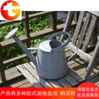 浇水壶欧美日韩风园艺铁制大容量做旧洒水壶浇花壶喷水壶旧锌