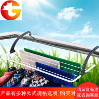 暖气片晾衣架窗外阳台室内护栏小型折叠多功能晾晒架毛巾架晒鞋架
