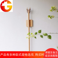 拾久集实木撑衣杆衣叉头家用服装店晾晒衣服杆子挑挂衣杆伸缩取棍
