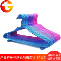 居家衣架防晒不变形衣撑不绣钢紫色带夹墙上挂撑衣服挂卧室称子挂