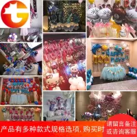 生日布置装饰背景墙女宝宝宴会气球男孩主题儿童百日周岁派对用品