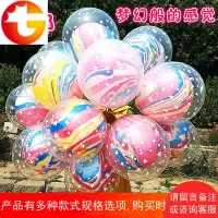 双层气球透明批發发光彩云带灯儿童微商地推线下扫码送扫街小礼品