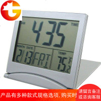 金属超大液晶屏LCD时钟 万年历时钟 电子钟 时钟 闹钟、温度计