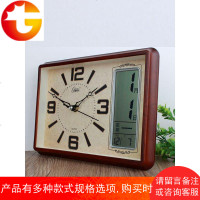 台式万年历电子办公座钟台钟卧室床头日历石英钟温湿度钟表