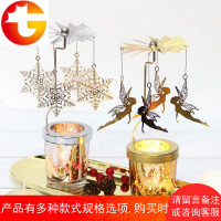 香薰香氛蜡烛欧式捕梦网走马灯浪漫烛光晚餐道具杯摆件