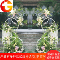 婚庆道具铁艺圆环路引 婚庆道具T台四环路引装饰花架子 背景