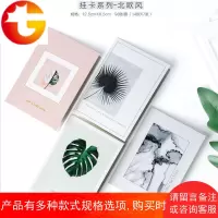 花束北欧风大理石鲜花花束卡片DIY创意折叠祝福卡片挂卡