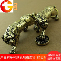 纯黄铜十二生肖虎挂件汽车钥匙扣吊坠老虎头箱具饰品生日礼物