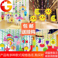 幼儿园海洋主题海豚吊饰挂饰走廊装饰学校商场儿童房挂件套装