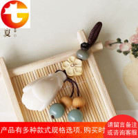 花开半夏 象牙果玉兰花菩提子汽车钥匙扣 可爱 文艺挂件挂饰礼物