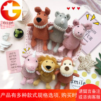 少女心微笑大牙小猪毛绒玩偶公仔挂件可爱钥匙扣书包饰品背包挂饰