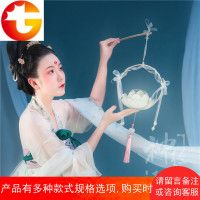 [摄影道具]荷花灯笼 手提莲花灯 元宵节庆游园古风汉服夜景拍照