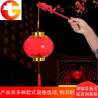 新年元宵节发光电池手提福字小红灯笼幼儿园舞台道具装饰用品挂件