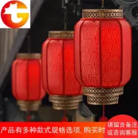 户外防水防古pvc金福羊皮灯笼阳台装饰宫灯节日定做棱角灯笼