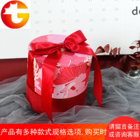 简约圆筒结婚喜糖盒伴娘伴手礼品盒礼物包装盒