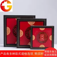 高档燕窝礼盒包装盒燕盏红色木盒镂空雕花燕窝礼品盒皮袋定制