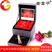 抖音项链玫瑰花包装盒戒指口红生日礼品中国风结婚特色喜糖配件