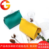 MOM木木ins皮纸巾盒收纳套 北欧客厅餐桌皮革可爱车载抽纸袋布艺