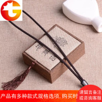 手工编织吊坠挂绳银丝檀木玉坠挂绳挂脖挂件项链绳挂坠绳子男女款