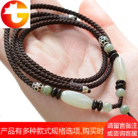 手工编织挂玉吊坠的项链绳子和田玉玉佩玉坠吊坠挂绳玉器挂件男女