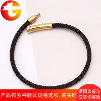 3.0mm按扣本命年红绳手链可穿3D硬金转运珠情侣款配绳手绳