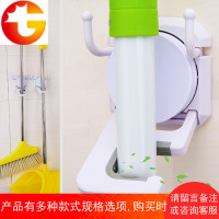 多功能拖把架免打孔扫把架无痕拖把夹吸盘拖布挂钩卡座拖把挂架