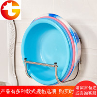 脸盆收纳架壁挂盆架卫生间不锈钢壁挂免打孔强力粘钩挂钩放洗脸盆