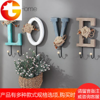 创意钥匙挂钩衣帽钩玄关口置物架壁挂衣架服装店铺房间墙上装饰