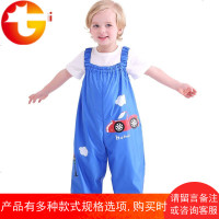 儿童连体雨裤玩沙裤宝宝小孩雨衣雨裤冲锋裤可爱卡通透气