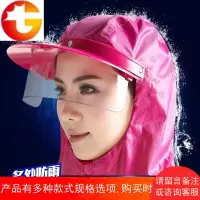 头盔式摩托车电动车雨衣透明大帽檐加大单人男女成人雨衣雨披