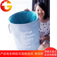 脏衣服收纳筐家用简约北欧脏衣篓折叠玩具加厚麻布艺洗衣篮脏衣篮